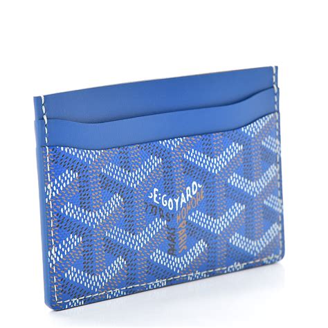 goyard saint sulpice card holder blue|Goyard card holder wallet.